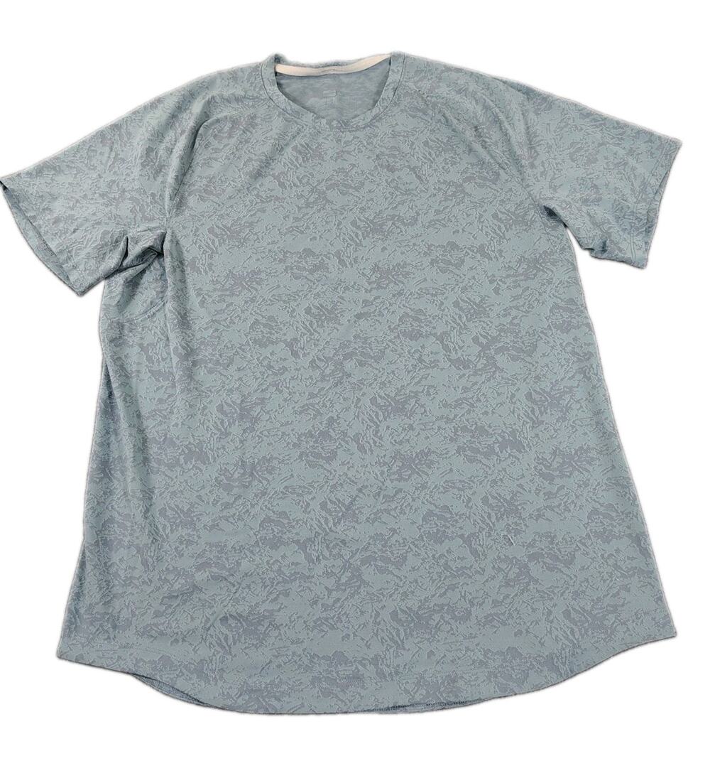 Lululemon Men's Drysense Short Sleeve Shirt Beige Large Better Each Day Athletic